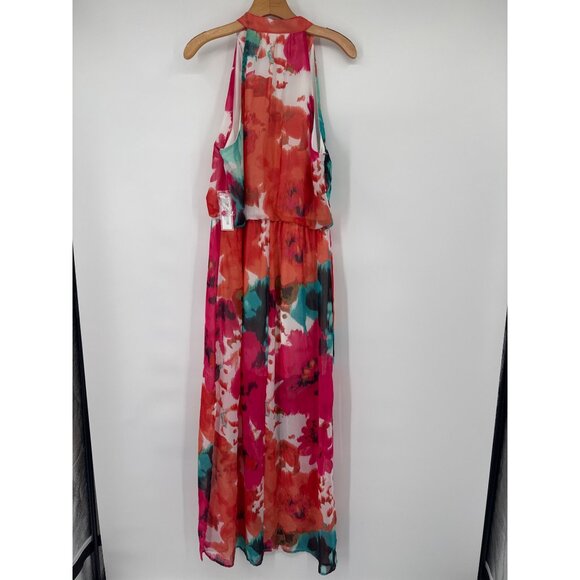 Bisou Bisou Womens Sleeveless  Maxi Dress floral Size 12 Polyester lined new - Picture 4 of 7